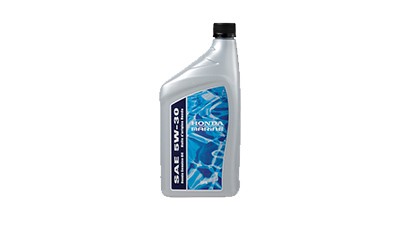 A container of Honda oil